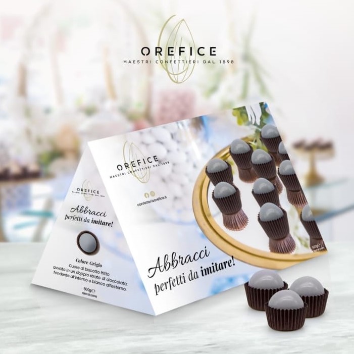 Abbracci Confetteria Orefice - Grigio 500gr