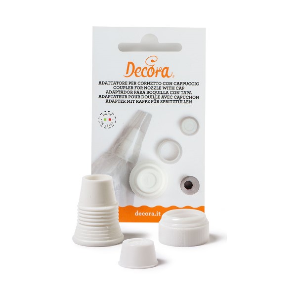 Set 3 pezzi Adattatore per cornetti con coperchio