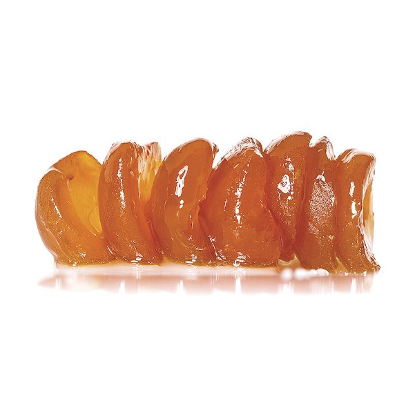 Vaschetta di Albicocche candite mezzene in confezione sottovuoto da 3 kg