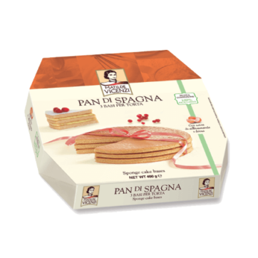 Confezione di pan di spagna già pronto. 3 pz
