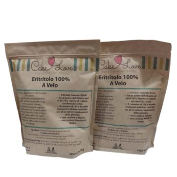 Confezione Apri&Chiudi di Eritritolo a velo puro 100% da 1 kgx 2 pz