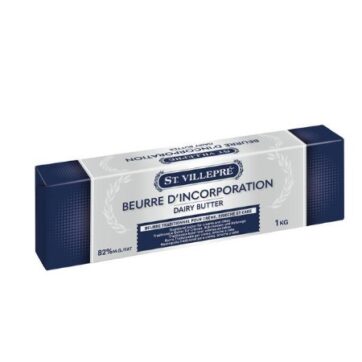 Blocco di Burro St. Villepré 82% m.g. da 1kg della Vandemoortele