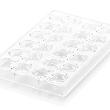 Stampo per tavolette di cioccolato in materiale plastico altamente resistente Dimensioni 29x41 h14mm