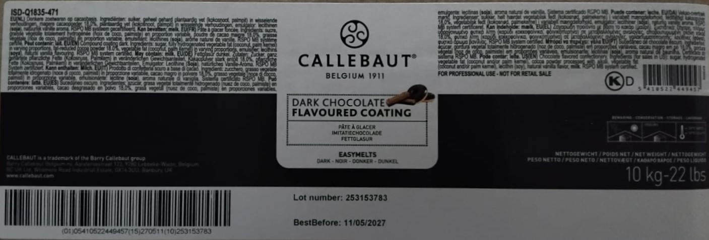 NEW Easymelt - Surrogato Copertura Fondente Chocoplus Callebaut - immagine 3