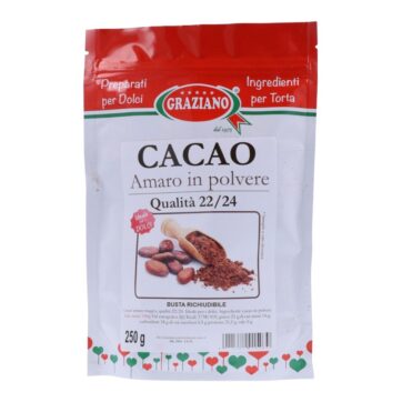 Cacao Amaro 22/24 In Polvere 150Gr Graziano