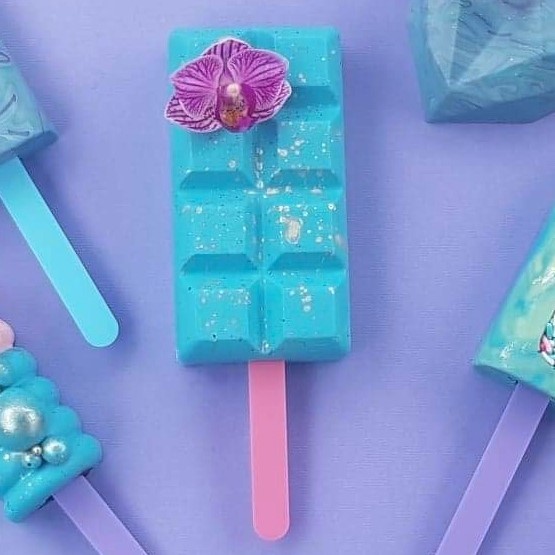 Cakesicle tavoletta Stampo in Silicone per gelato tavoletta di cioccolato con 4 cavità