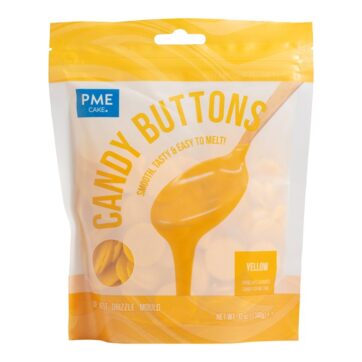 Candy Buttons - Cioccolato Colorato - Giallo 340Gr
