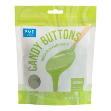Candy Buttons - Cioccolato Colorato - Verde Lime 340Gr