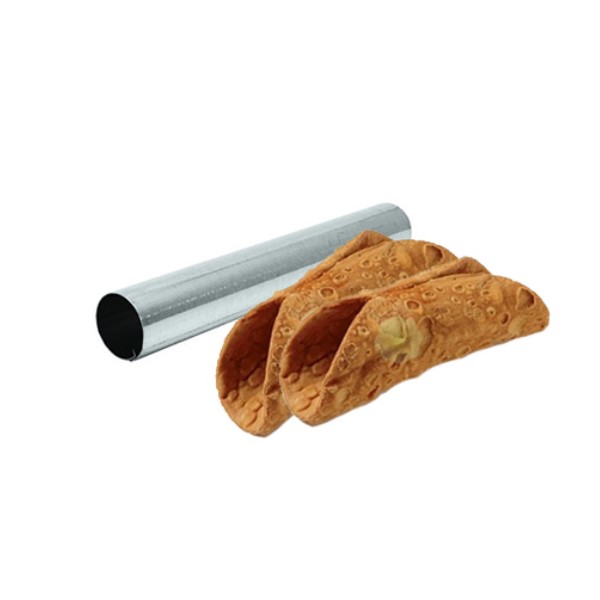 Formina per cannolo a tubo in acciaio dimensione 13 x 2,6 cm