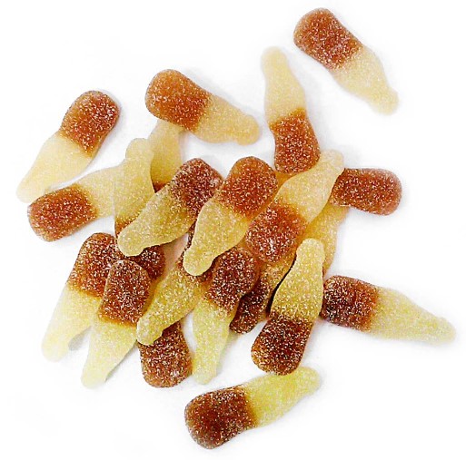 Caramelle Gommose Bottiglia Cola Frizzante Zuccherate - Fini - 1 kg