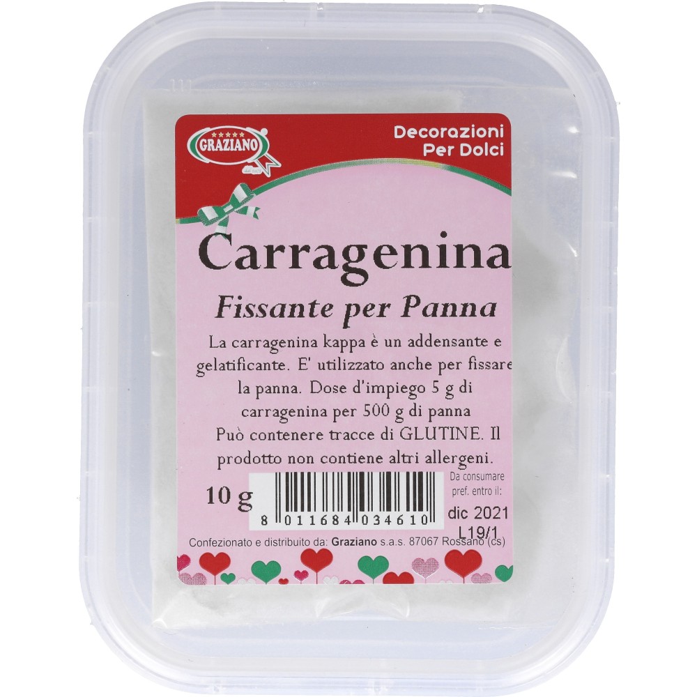 Carragenina E407- Fissante Per Panna 10gr