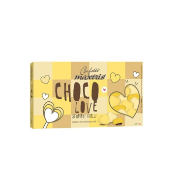Choco Love Cuoricini Sfumati Giallo Maxtris - 500g