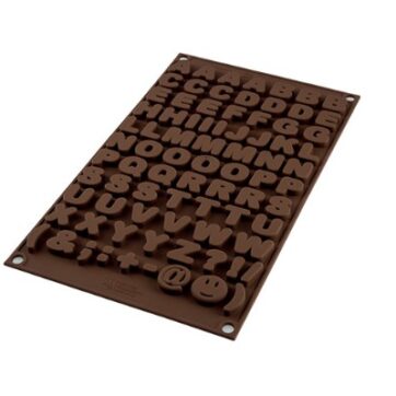 Stampo in silicone per cioccolatini Choco ABC per realizzare lettere