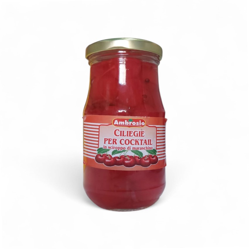 Ciliegie Al Maraschino Con Gambo Per Cocktail 365Gr