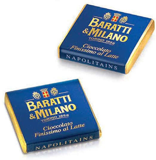 Confezione Cioccolatini Napolitains cioccolato al latte Baratti & Milano. Confezione da 500gr