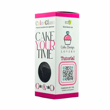 Pasta Di Zucchero Color Glass Plus 1KG - Nero