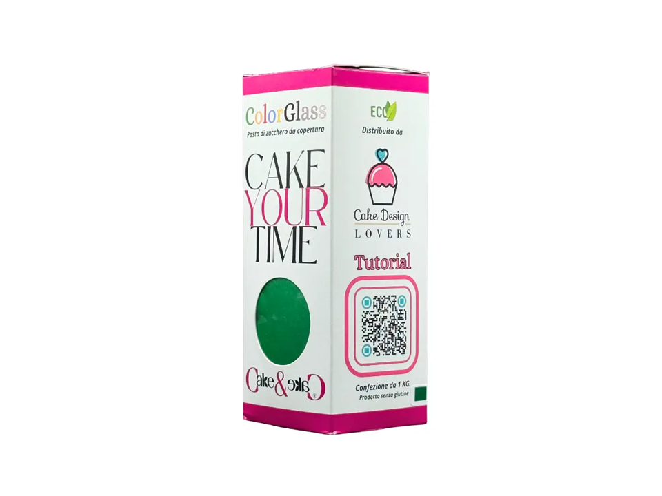 Pasta Di Zucchero Color Glass Plus 1KG - Verde