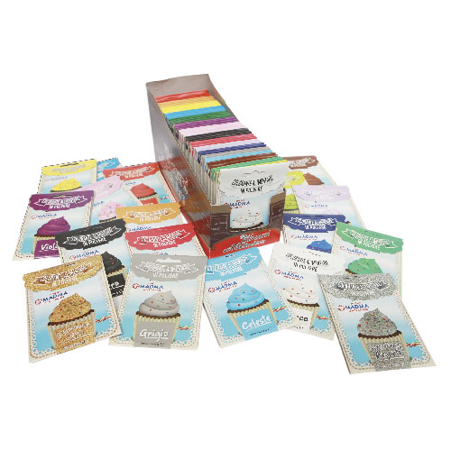Astuccio di colorante alimentare in polvere in confezioni da 5 gr