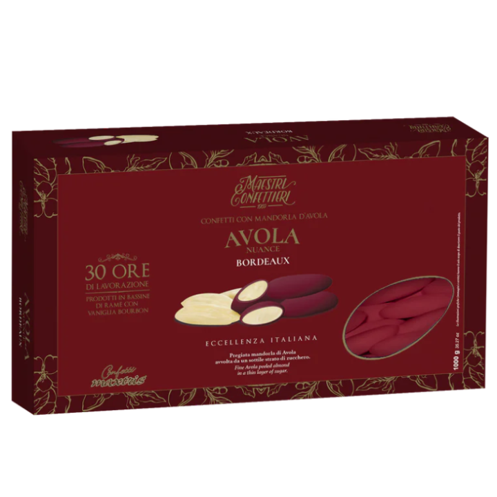 Confetti Avola Nuance Bordeaux Maxtris 1 Kg