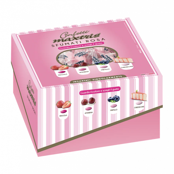 Confetti Dolce Arrivo Maxtris Sfumati Rosa 500gr