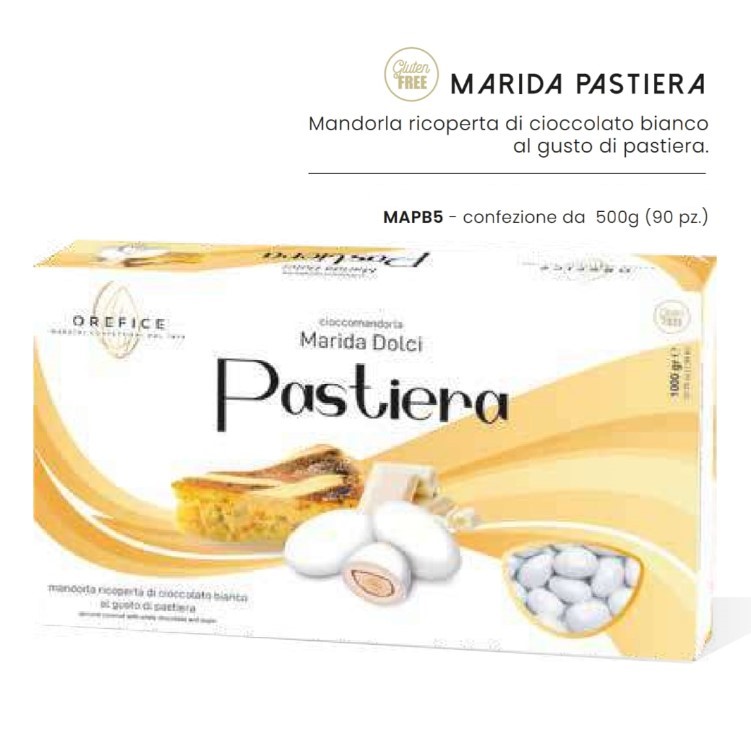 Confezione di Confetti Marida, Mandorla e cioccolato, a gusto da 500gr