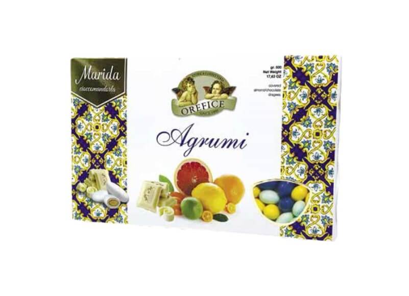 Confezione di Confetti Orefice Agrumi colori vietresi 1 kg