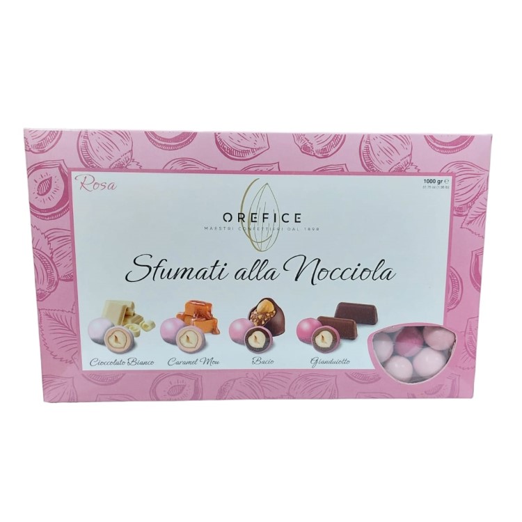 Confetti Nocciola Sfumati rosa 1 kg