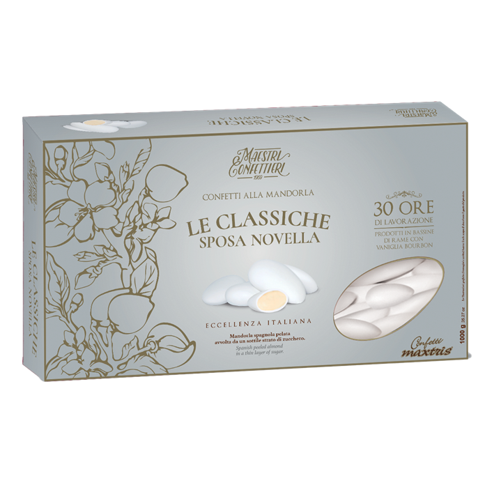 Confetti Sposa Novella Bianco Maxtris 1Kg