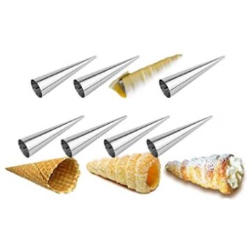 Formina per cono in acciaio dimensione 12 x 3,5 cm