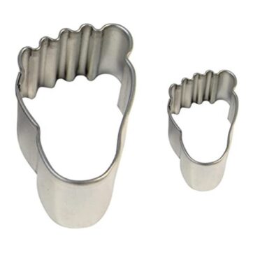 Set 2 pezzi tagliapasta in acciaio piede