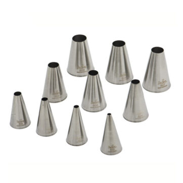 Punte Per Pasticceria In Acciaio Inox - lisci