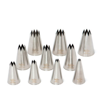 Punte Per Pasticceria In Acciaio Inox - Stella