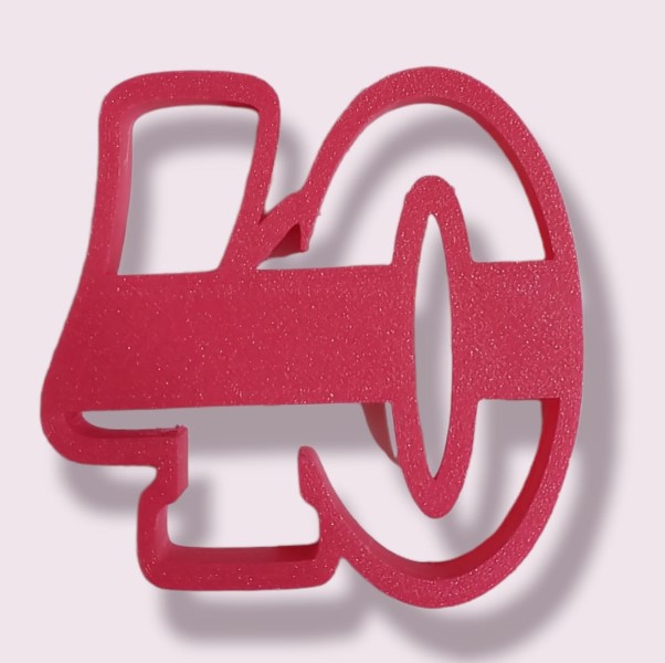 Cutter cifre Coppia di Numeri 40 dimensioni 8x8 cm
