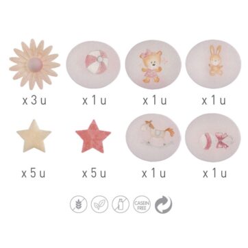 Decorazioni In Ostia Baby Girl - Margherite Stelle