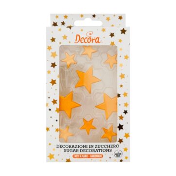 Decorazioni In Zucchero Stelle Dorate Decora