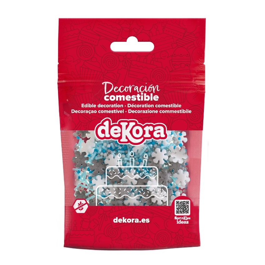 Sprinkle Mix Con Fiocchi Di Neve 100Gr - Dekora