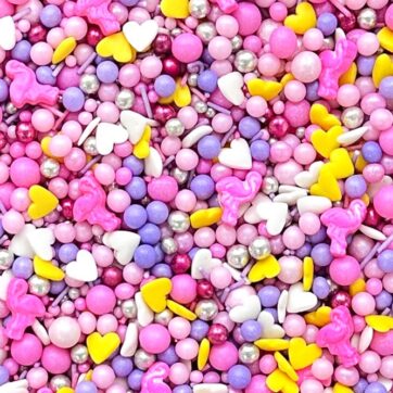 Sprinkles - Flamingo Power - Mix Rosa e Lilla Fenicotteri 100G