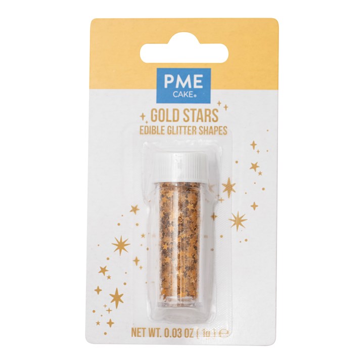 Glitter Alimentari Stelle Oro 1Gr