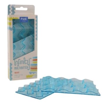 Set 2 pz di tagliapasta infinito motivo onda