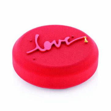 Stampo in silicone per dolci KIT LOVE 360 - SILICONE MOULD + MAT ø120 H35MM