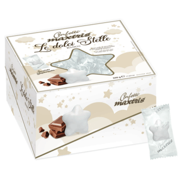 Le Dolci Stelle Vassoio Bianco Maxtris - 500gr