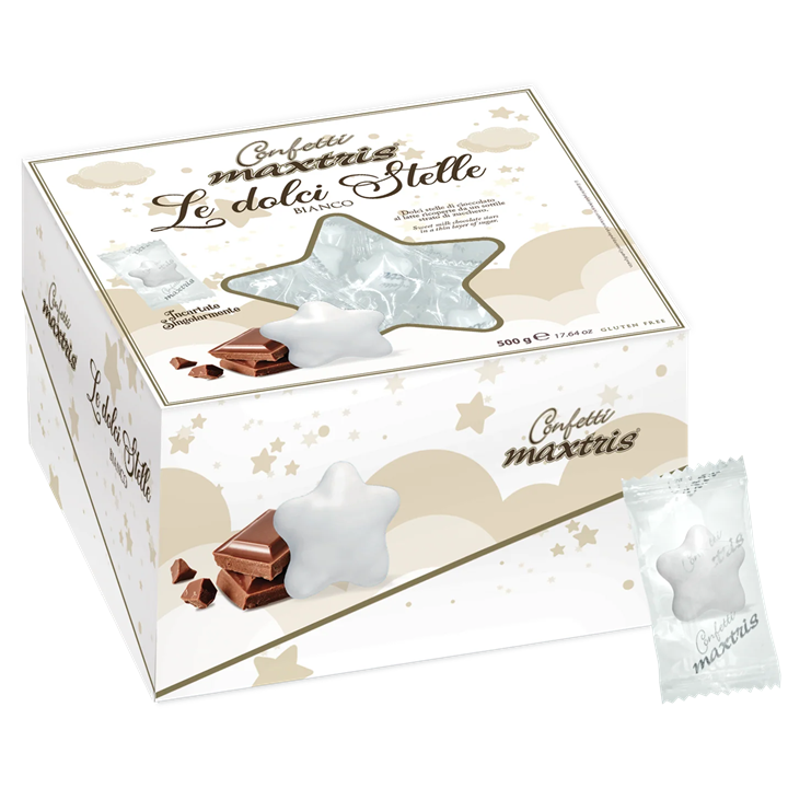 Le Dolci Stelle Vassoio Bianco Maxtris - 500gr
