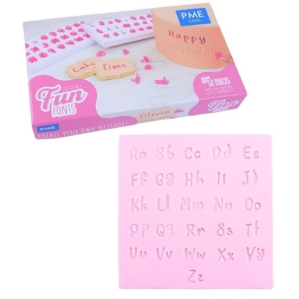 Set 52 pezzi lettere ad impressione maiuscole e minuscole