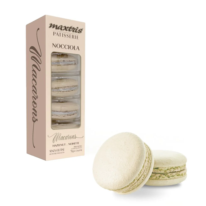 Macarons Nocciola Bianco Maxtris – Confezione 5Pz