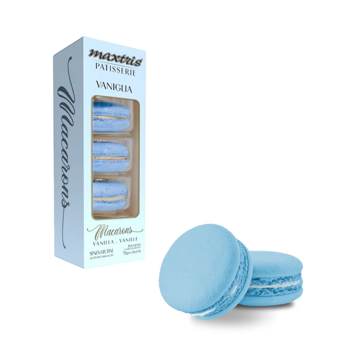 Macarons Vaniglia Celeste Maxtris - Confezione 5Pz
