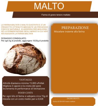 Malto Diastasico - Farina Di Frumento Maltato 1kg - Cake Love
