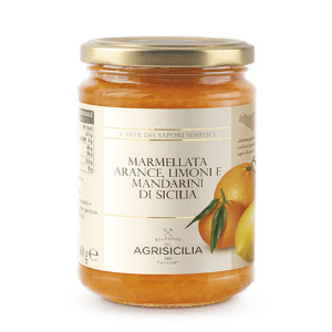 Barattolo di Marmellata di Arancia Limoni e Mandarini da 360gr
