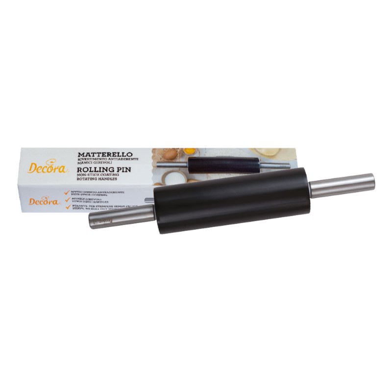 Mattarello Antiaderente Con Manici Ø7,5X47CM Decora
