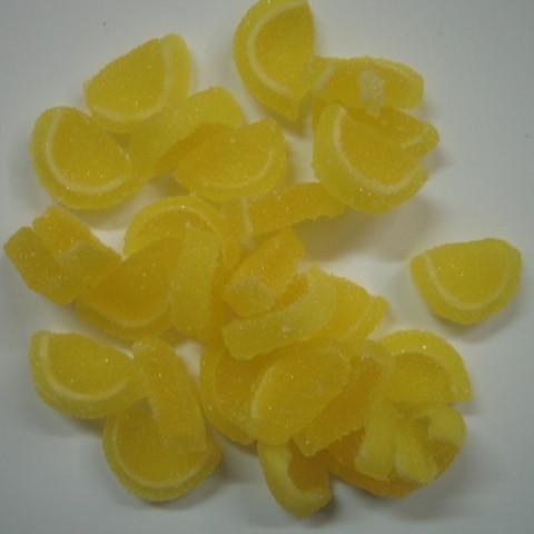 Confezione di gelatine di limone a mezzaluna da 100gr