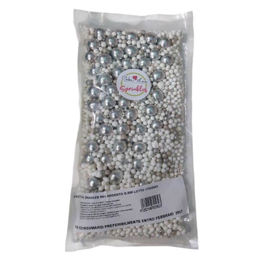Moon Shining - Mix Silver E Bianco Perlato 500Gr